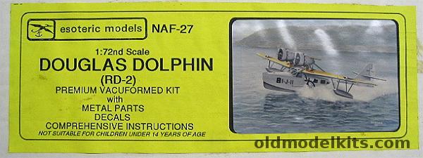 Esoteric 1/72 Douglas Dolphin RD-2, NAF-27 plastic model kit